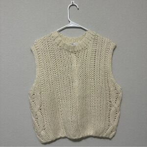 Zara Cream Knit Vest